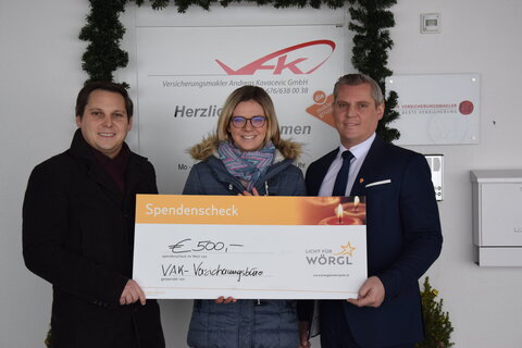 Spende für Licht für Wörgl