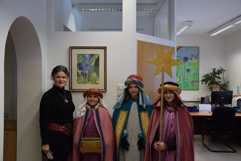 Sternsinger besuchen Bürgermeisterin