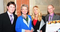 Daniel Aniser, Bildungsministerin Claudia Schmied, Doris Hackl, Hubert Kronberger