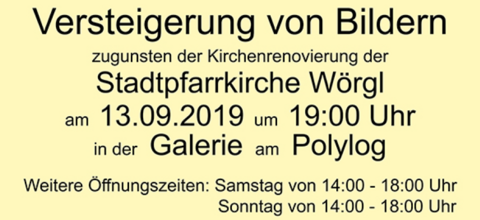 Versteigerung zugunsten der Stadtpfarrkirche