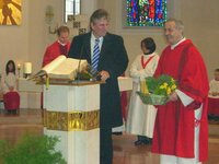 LA Bgm. Arno Abler und Diakon Dr. Toni Angerer