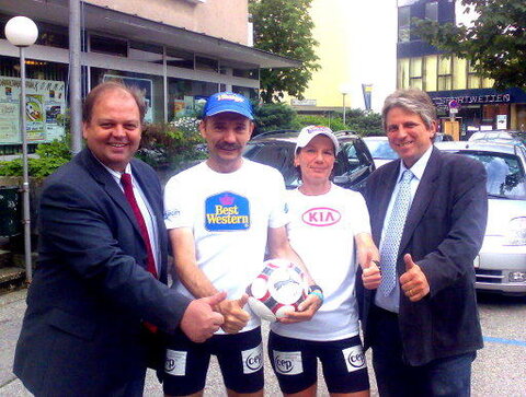 Bgm. Rieder, Thomas Wenning, Claudia Weber, Bgm. Abler