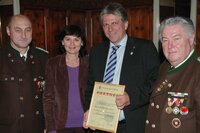 Schützenführung mit Sportreferentin Treichl und Bgm Abler