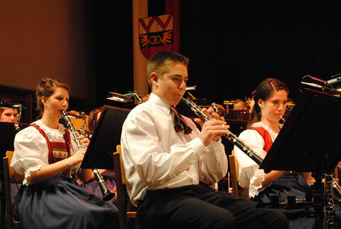 mit Konzentration und Begeisterung beim Frühjahrskonzert