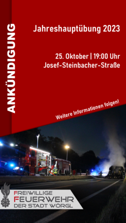 Jahreshauptübung | FF Wörgl