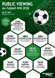 Public Viewing der Fußball-WM 2026 - Gruppenphase
