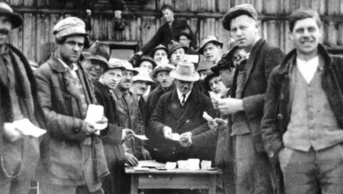 Arbeitswertscheinausgabe