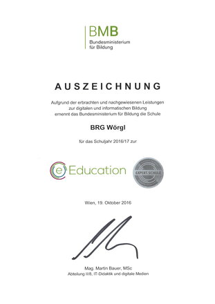 Auszeichnung - eEducation2
